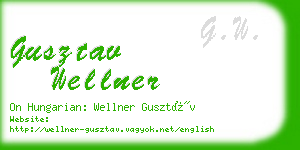 gusztav wellner business card